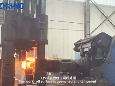 La superficie del rollo de trabajo está apagada y templada